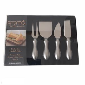 -🔺 Froma Stainless Steel Cheese Knives Set of 4